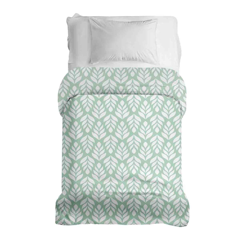 Manta terapéutica original - Funda de algodón verde con abetos
