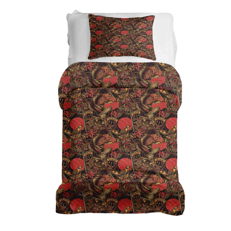 Set de ropa de cama con manta terapéutica de combate chino