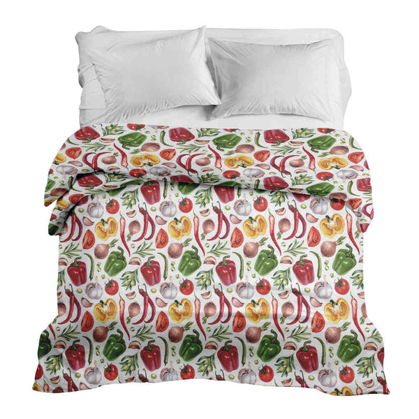 Manta terapéutica original - Funda de algodón con verduras