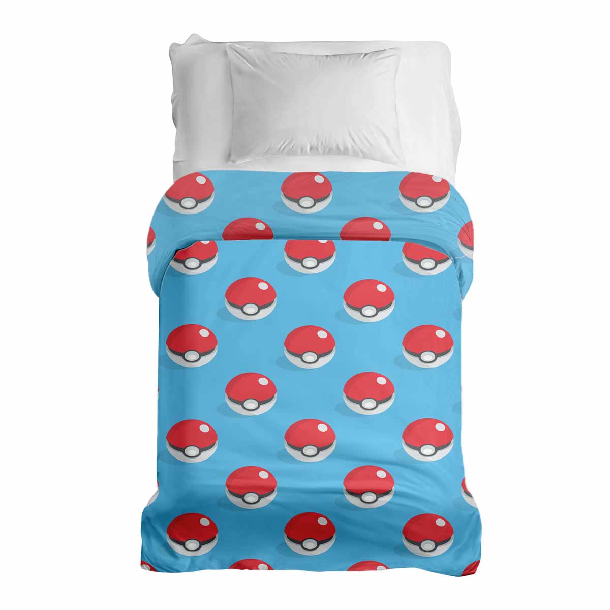 Manta terapéutica original - Funda de algodón azul claro con Pokemon