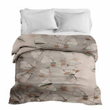 Manta terapéutica original - Funda de algodón beige con polillas