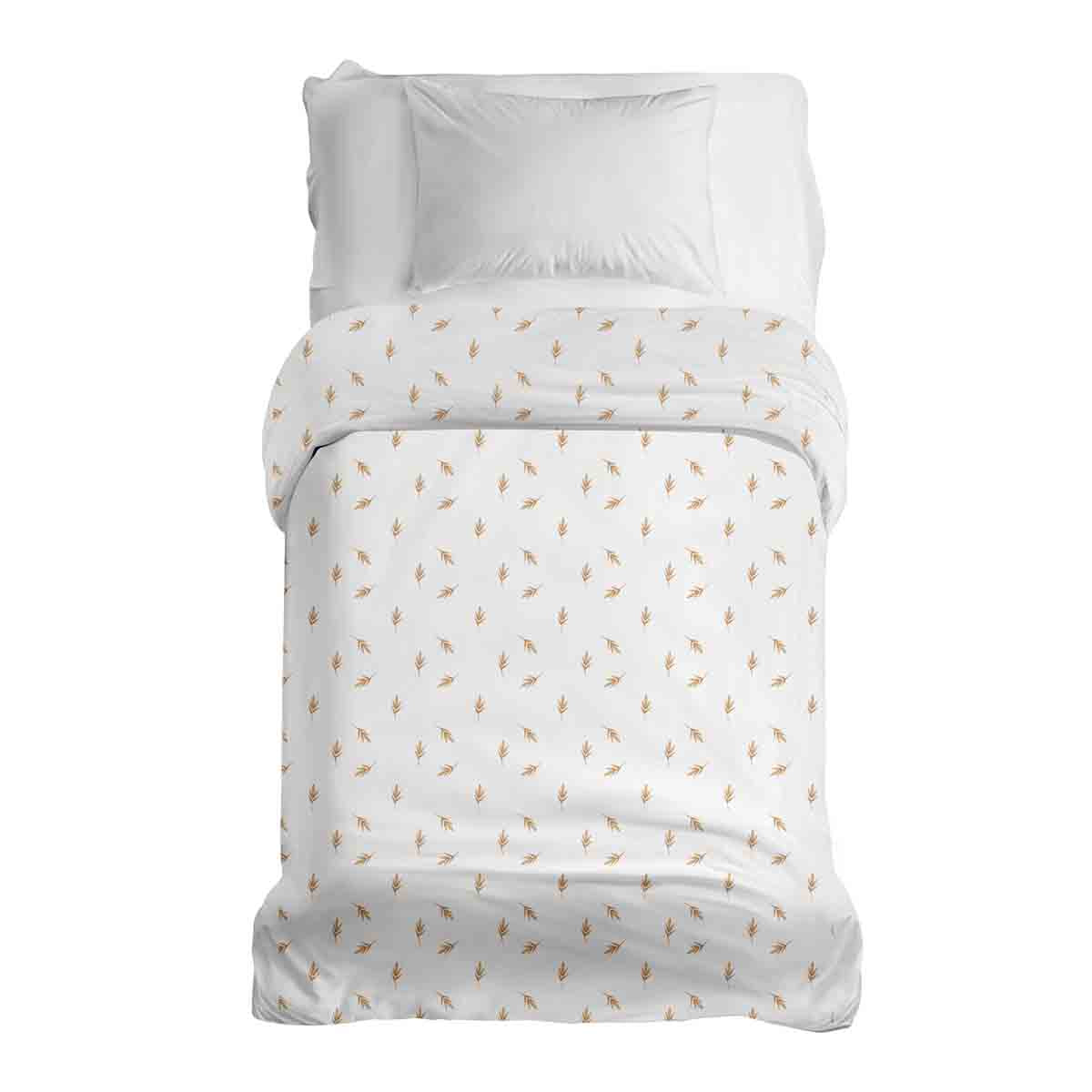 Manta terapéutica original - Funda de algodón blanca con pajitas