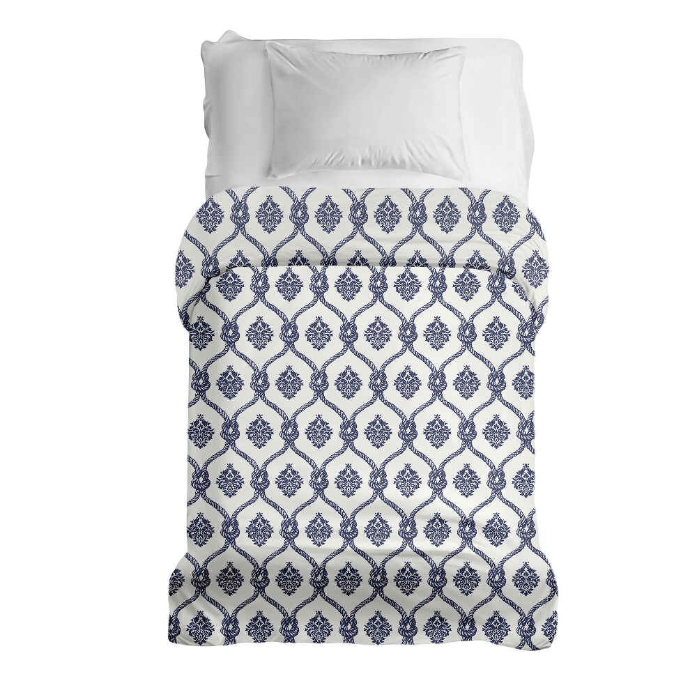 Manta terapéutica original - Funda de algodón con patrón azul de marinero