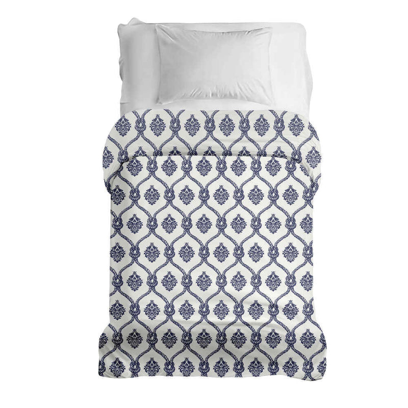 Manta terapéutica original - Funda de algodón con patrón azul de marinero