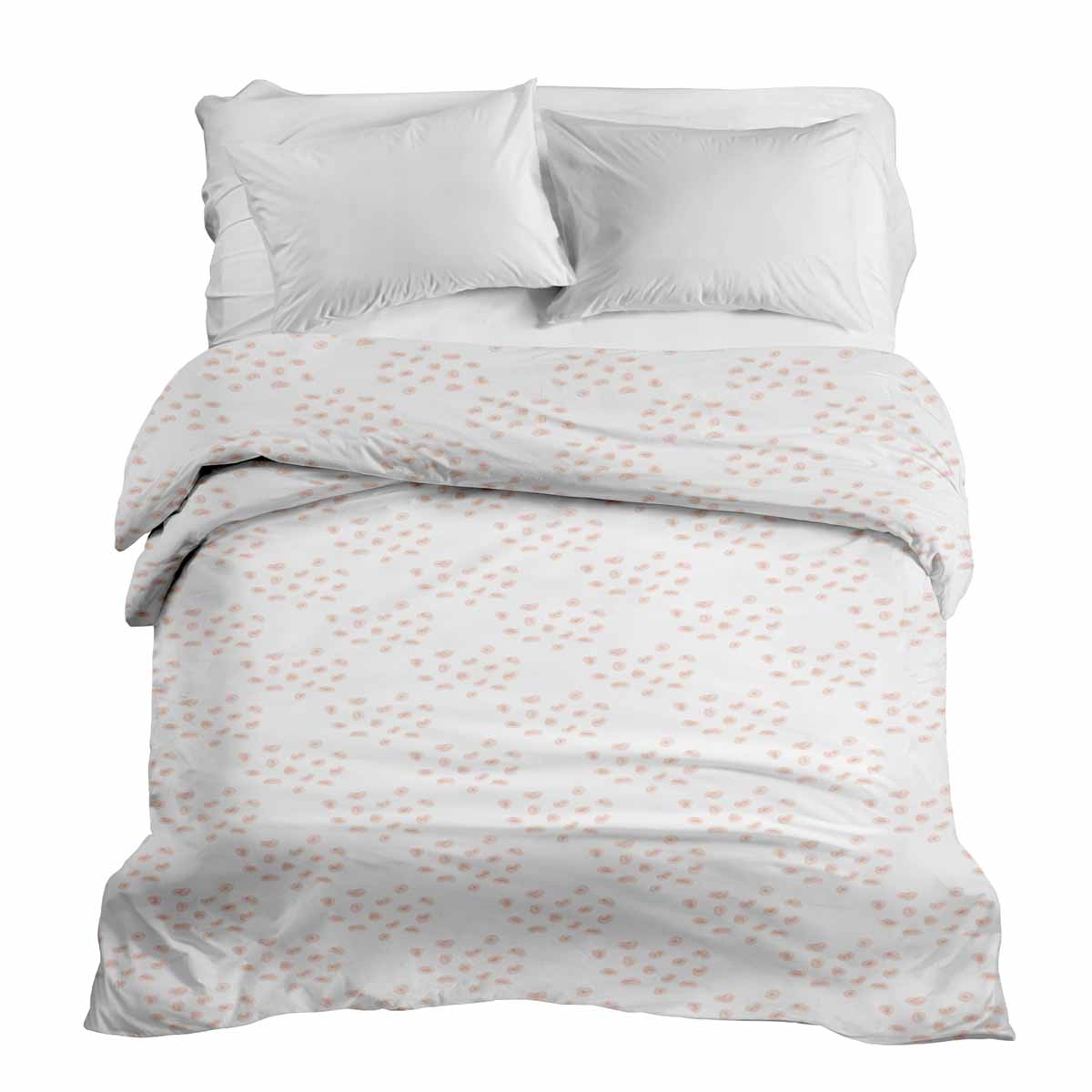 Manta terapéutica original - Funda de algodón con puntos naranjas