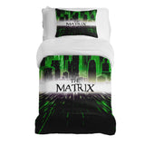 Juego de ropa de cama con manta terapéutica Ciudad The Matrix