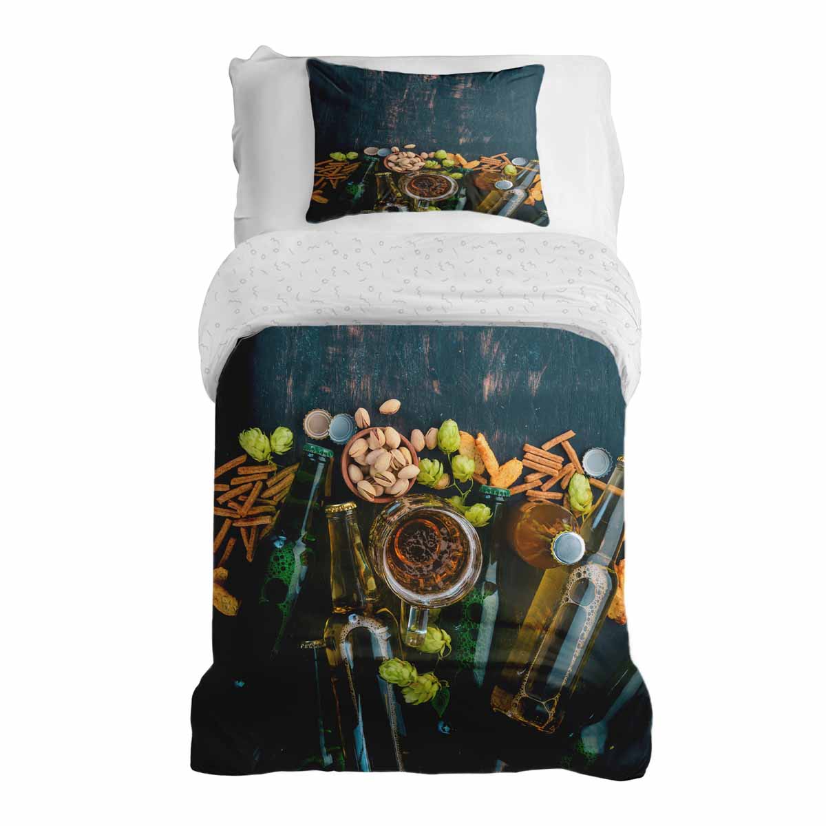 Set de ropa de cama con manta terapéutica noche italiana