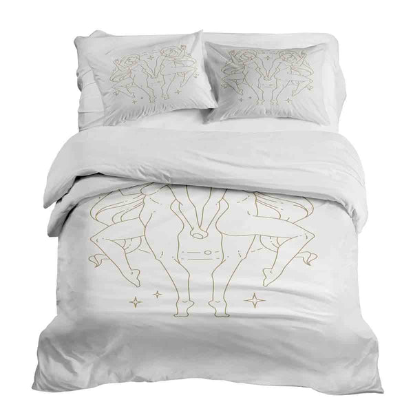 Juego de ropa de cama con manta terapéutica Estrella zodiacal Géminis