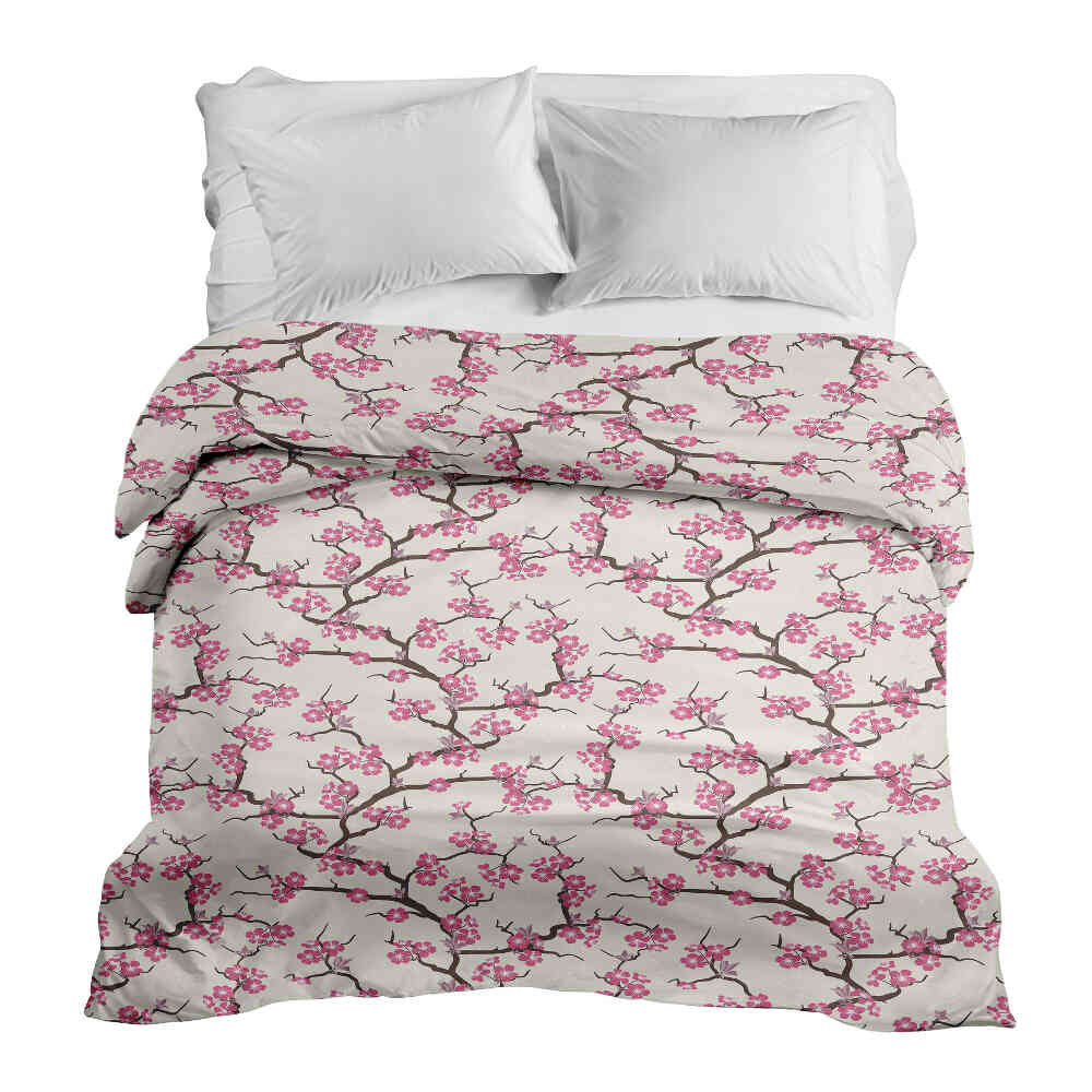 Manta terapéutica original - Funda de algodón flor de cerezo japonesa