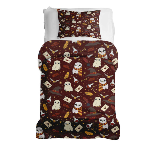 Set de ropa de cama con manta terapéutica marrón Hedwig