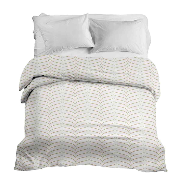 Manta terapéutica original - Funda de algodón con forma de V dorada