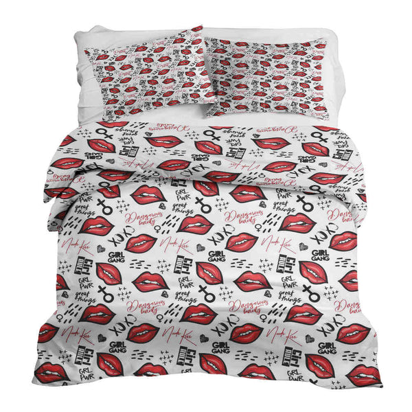 Juego de ropa de cama con manta terapéutica XOXO