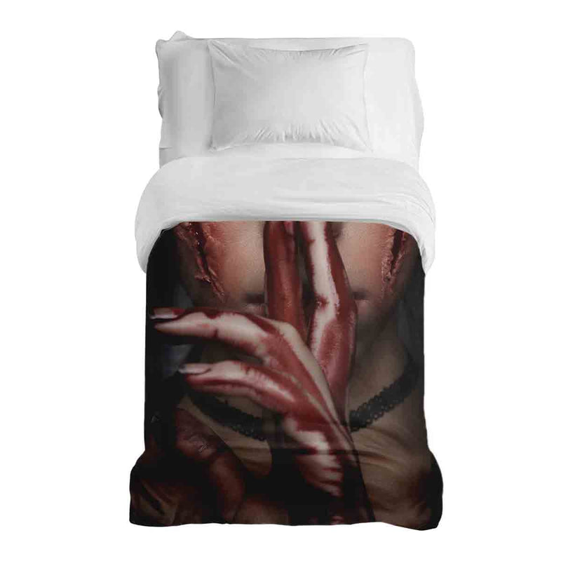 Manta terapéutica original - Funda de algodón Cara de Halloween