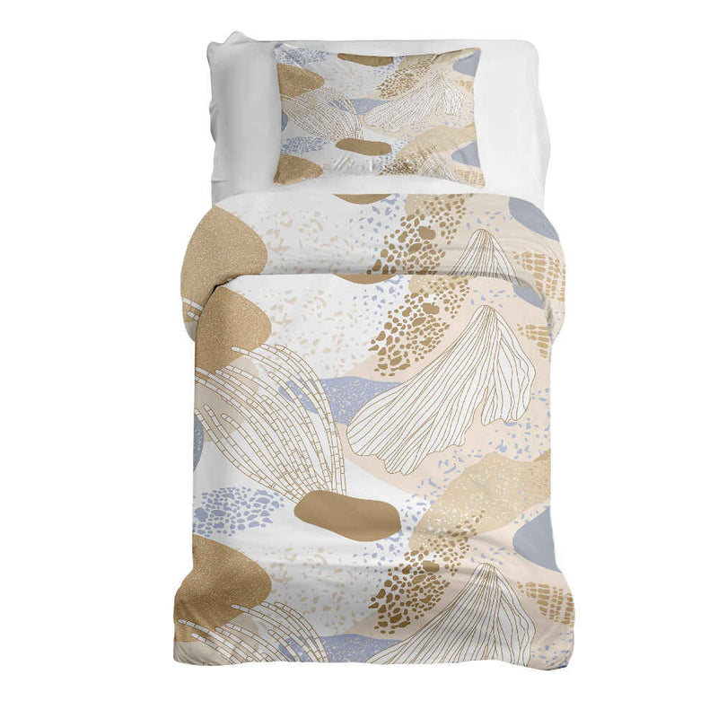 Set de ropa de cama con manta terapéutica anémona de mar dorada