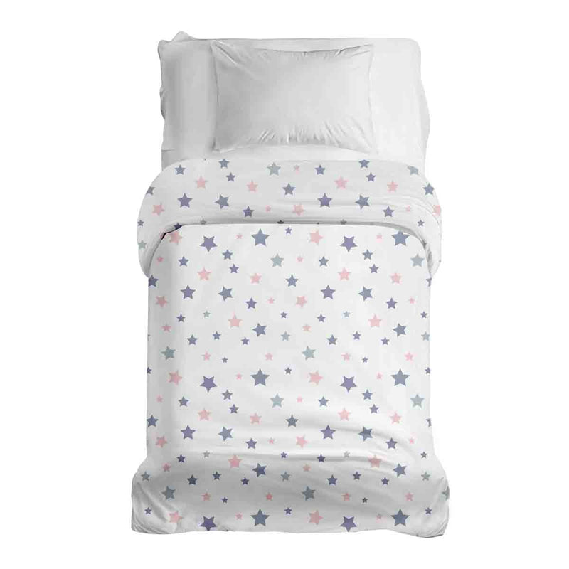 Manta terapéutica original - Funda de algodón blanca con estrellas