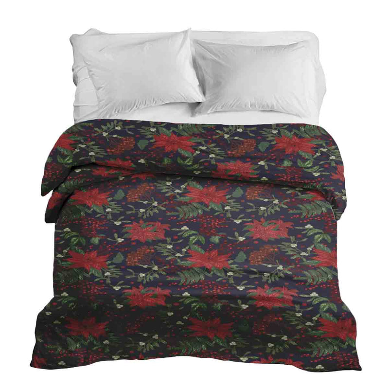 Manta terapéutica original - Funda de algodón con estrella de Navidad roja