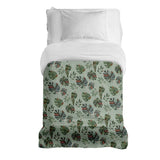 Manta terapéutica original - Funda de algodón Monstera oscura