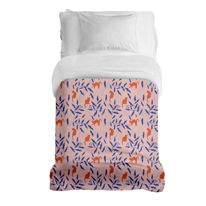 Manta terapéutica original - Funda de algodón Gato rojo