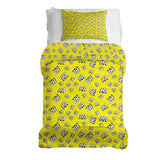 Set de ropa de cama con manta terapéutica amarillo Ha Ha