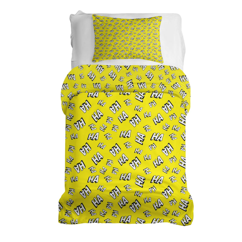 Set de ropa de cama con manta terapéutica amarillo Ha Ha