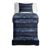 Set de ropa de cama con manta terapéutica ondas sonoras azules