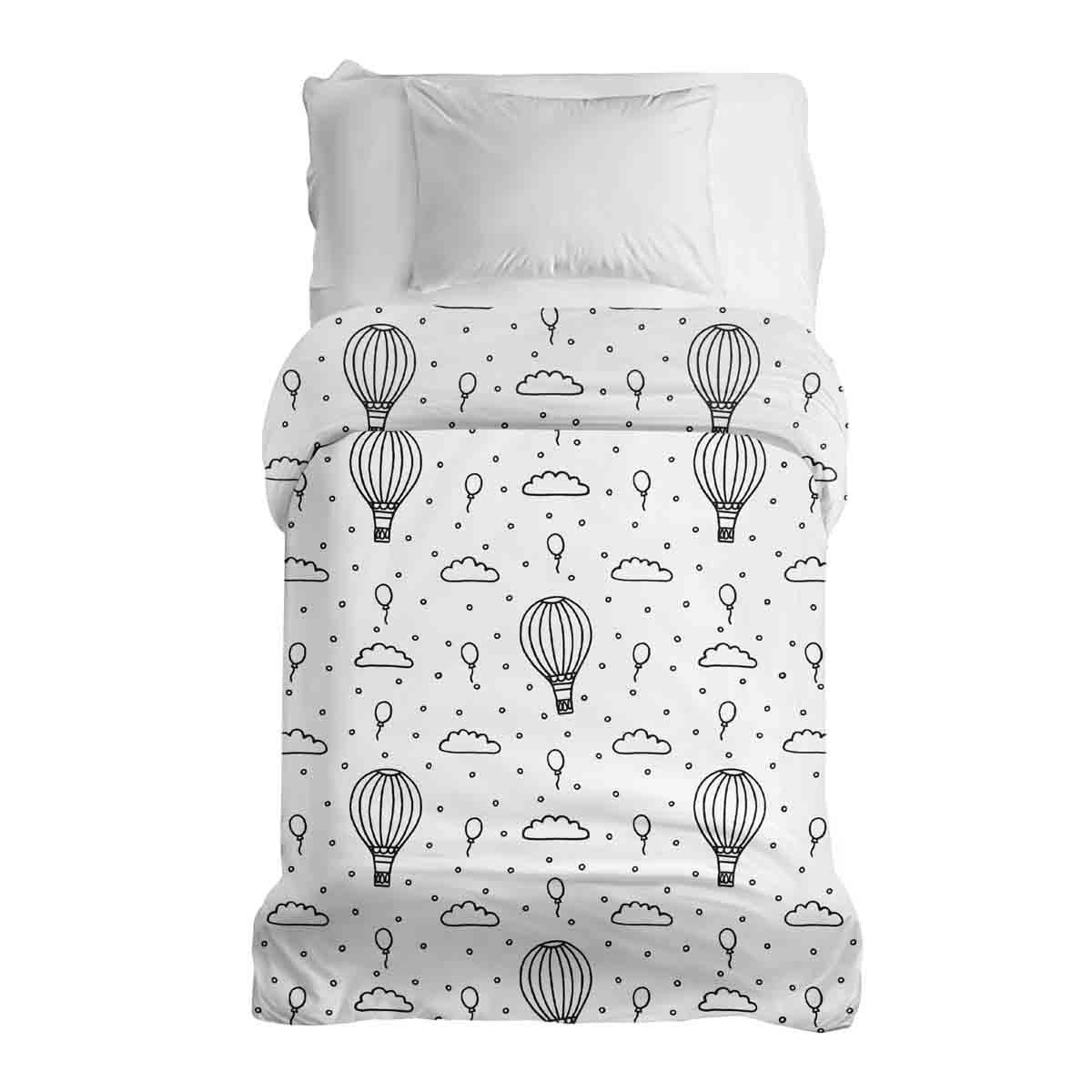 Manta terapéutica original - Funda de algodón globos aerostáticos