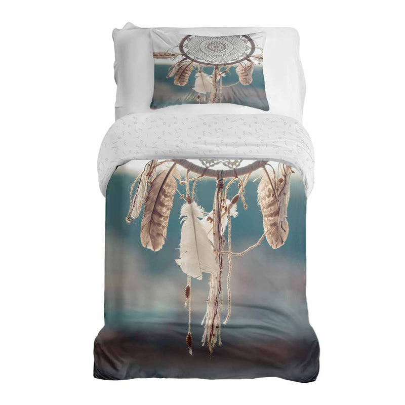Set de ropa de cama con manta terapéutica y atrapasueños