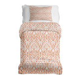 Set de ropa de cama con manta terapéutica Boho naranja