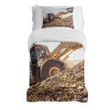 Juego de ropa de cama con manta terapéutica Tractor en la montaña
