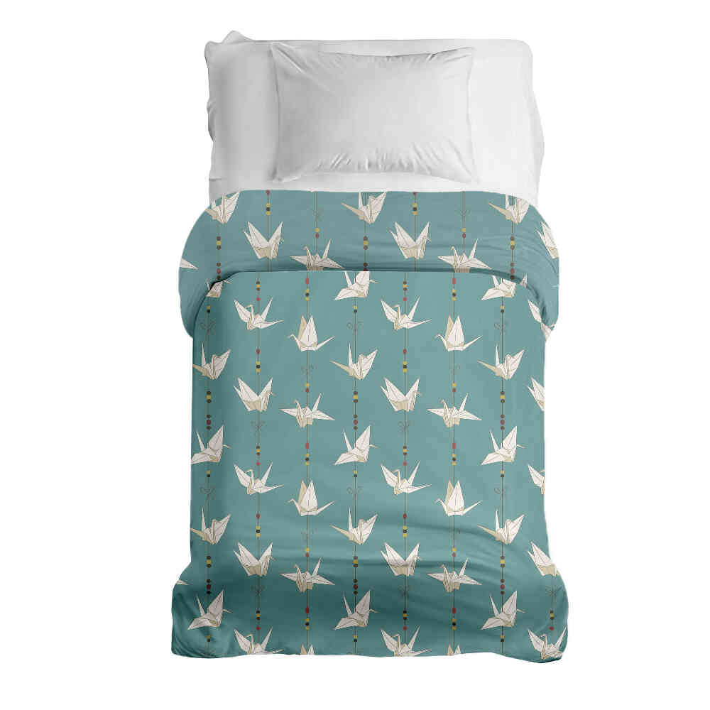Manta terapéutica original - Funda de algodón Funda Origami Cisne