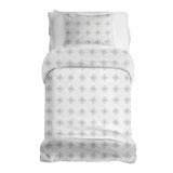 Juego de ropa de cama con manta terapéutica blanca con círculos verdes