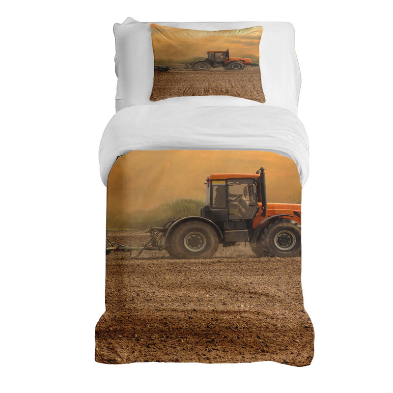 Set de ropa de cama con manta terapéutica Tractor con remolque