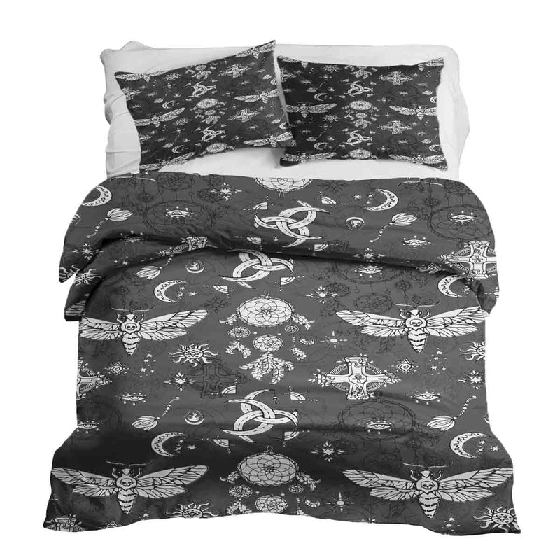 Set de ropa de cama con manta terapéutica Libélula espeluznante