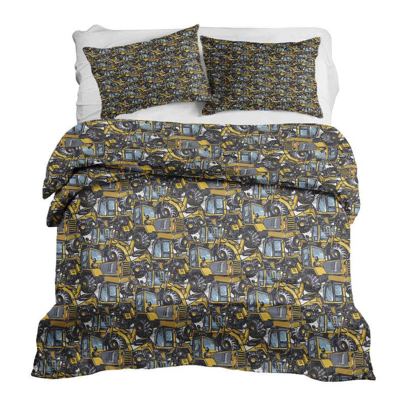 Set de ropa de cama con manta terapéutica tractor