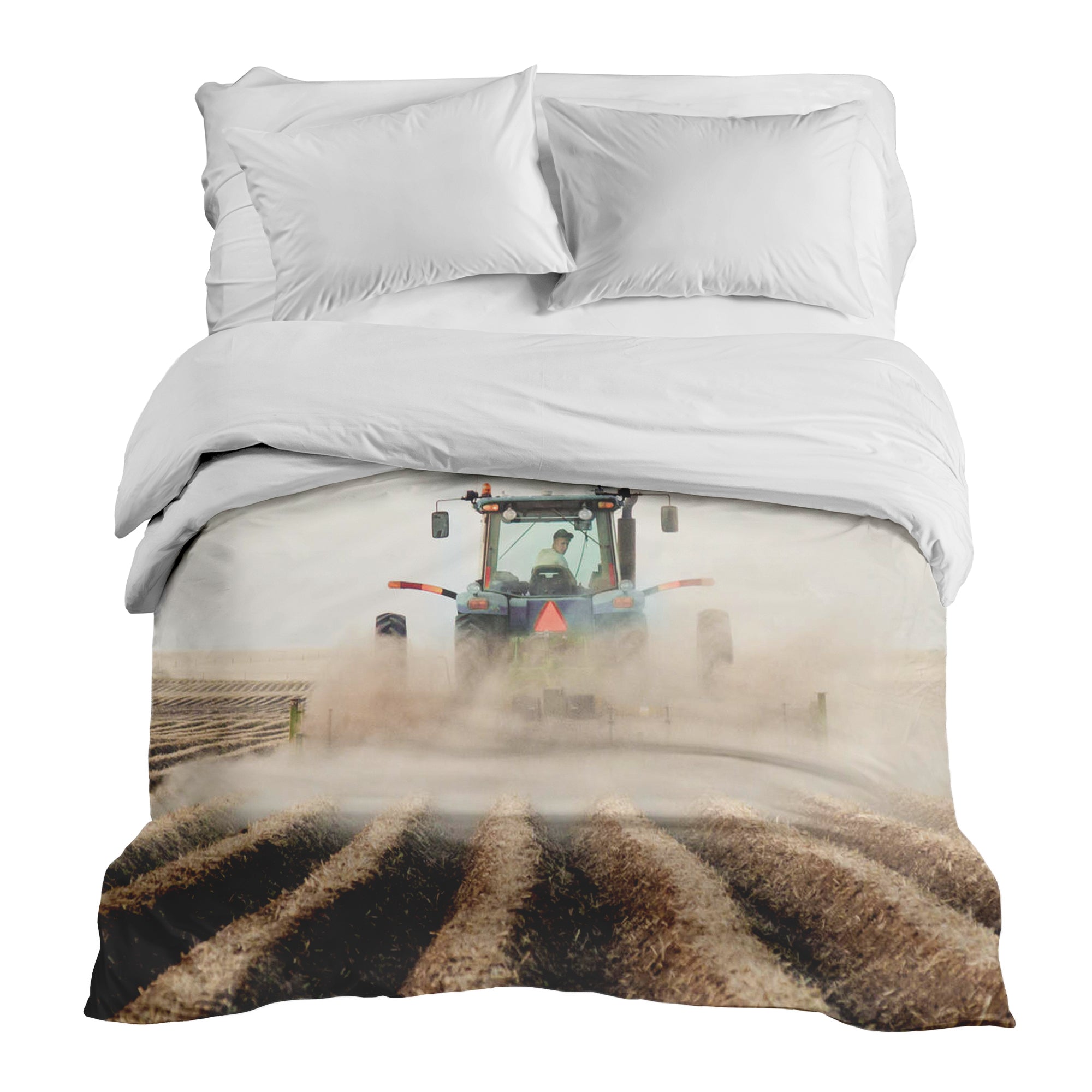 Manta terapéutica original - Funda de algodón Tractor en acción