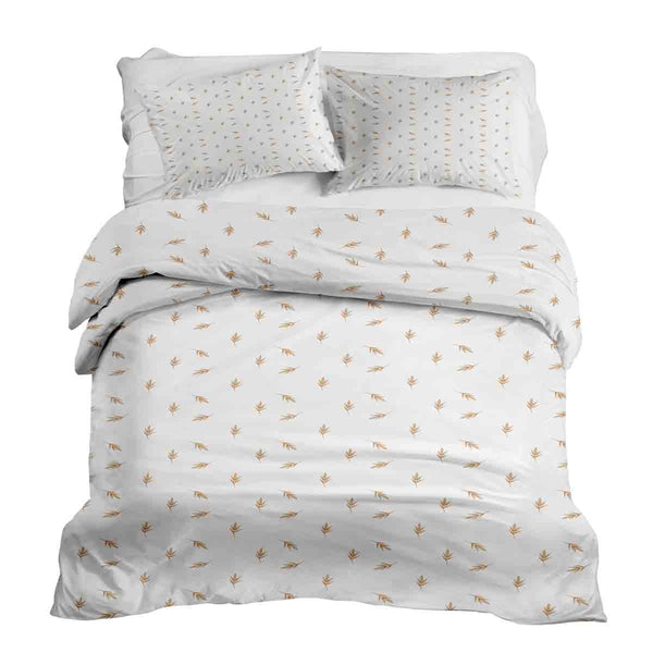 Juego de ropa de cama con mantas terapéuticas blancas con pajillas