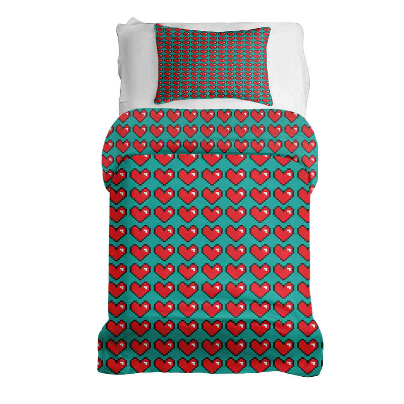Set de ropa de cama con manta terapéutica Computer Love