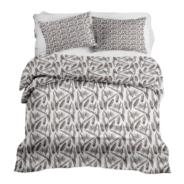 Set de ropa de cama con manta terapéutica blanca con maíz