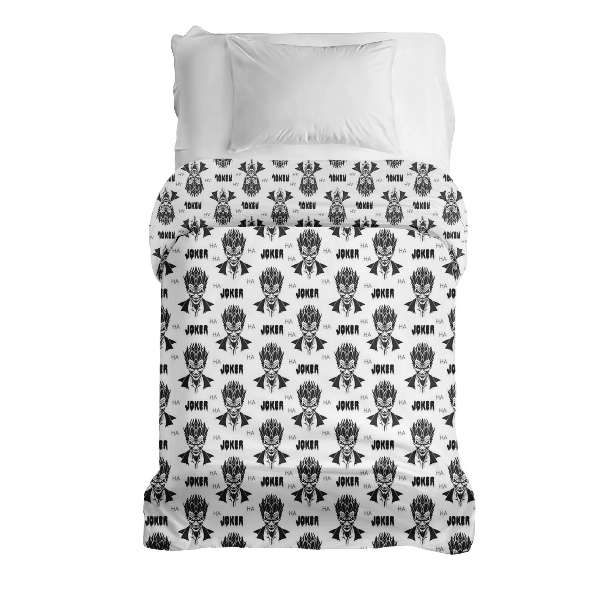 Manta terapéutica original - Funda de algodón Joker blanco y negro