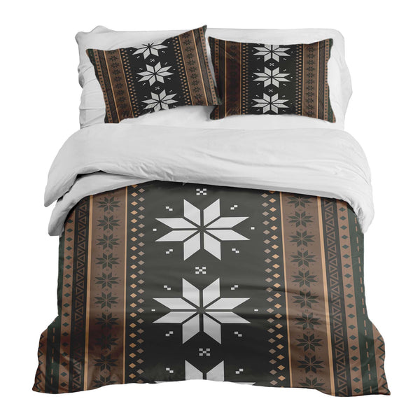 Set de ropa de cama con manta terapéutica a rayas con estrellas