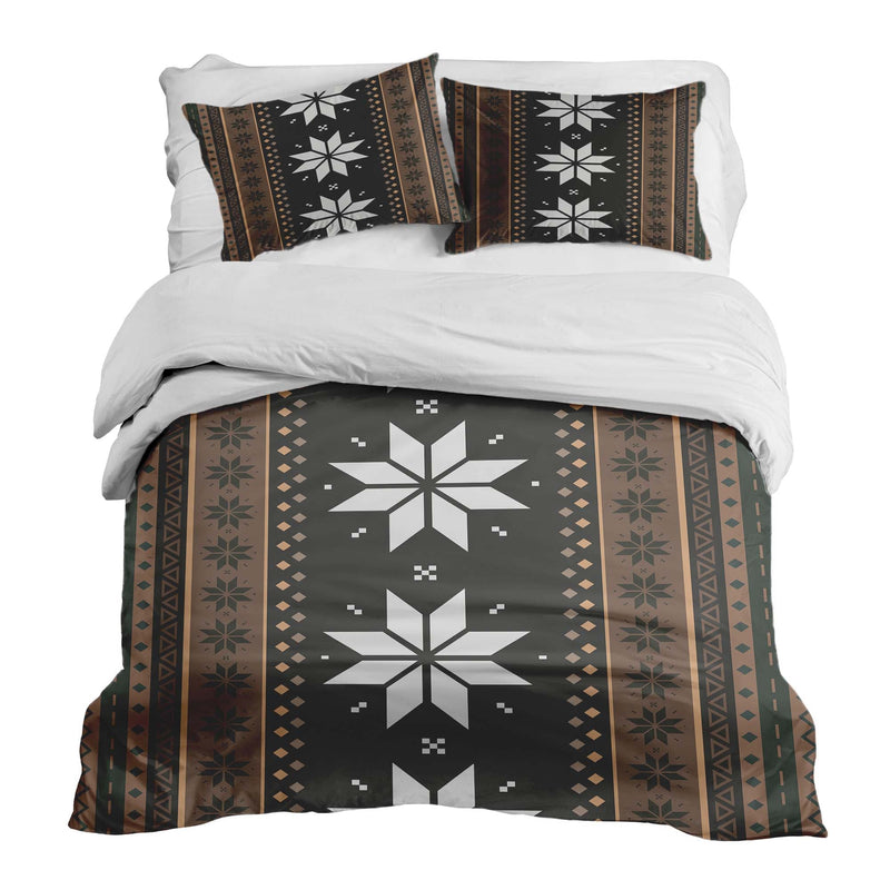 Set de ropa de cama con manta terapéutica a rayas con estrellas
