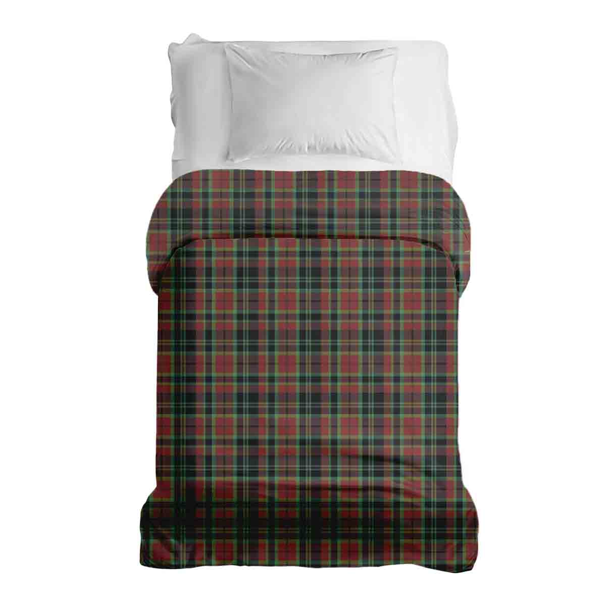 Manta terapéutica original - Funda de algodón con cuadros navideños