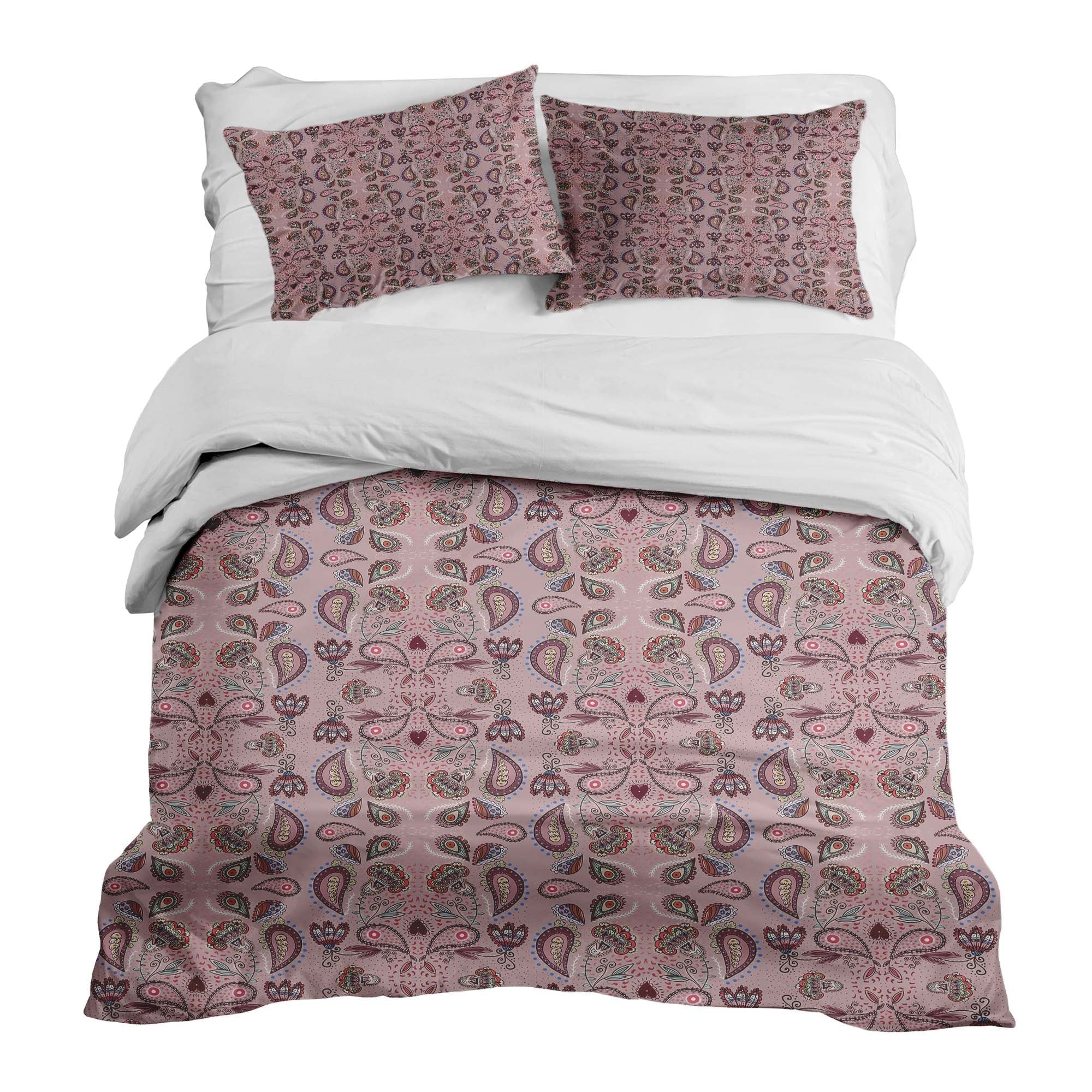 Set de ropa de cama con manta terapéutica rosa mandala