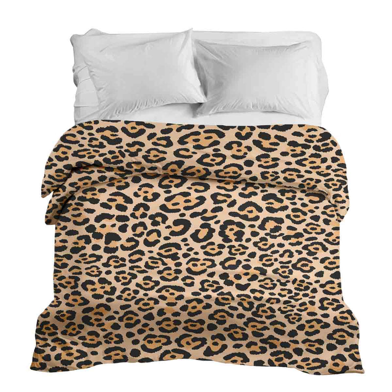 Manta terapéutica original - Funda de algodón con estampado de leopardo