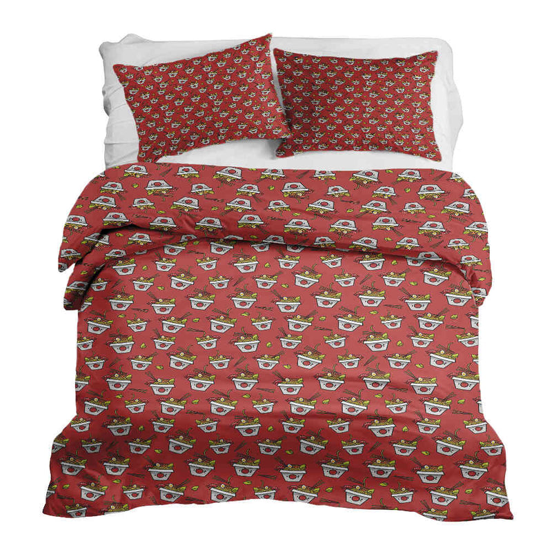 Set de ropa de cama con manta terapéutica rojo para llevar