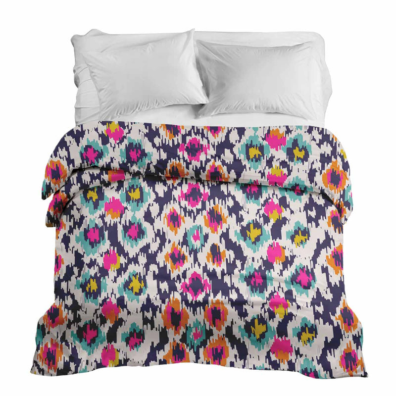 Manta terapéutica original - Funda de algodón colorida con estampado de leopardo