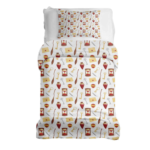 Set de ropa de cama con manta terapéutica blanca Magic