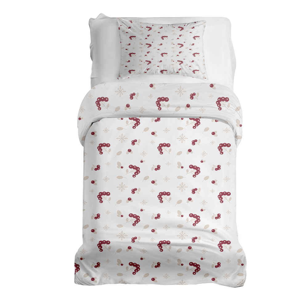 Set de ropa de cama con manta terapéutica y arbusto de bayas