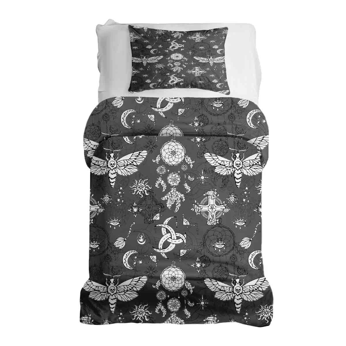 Set de ropa de cama con manta terapéutica Libélula espeluznante