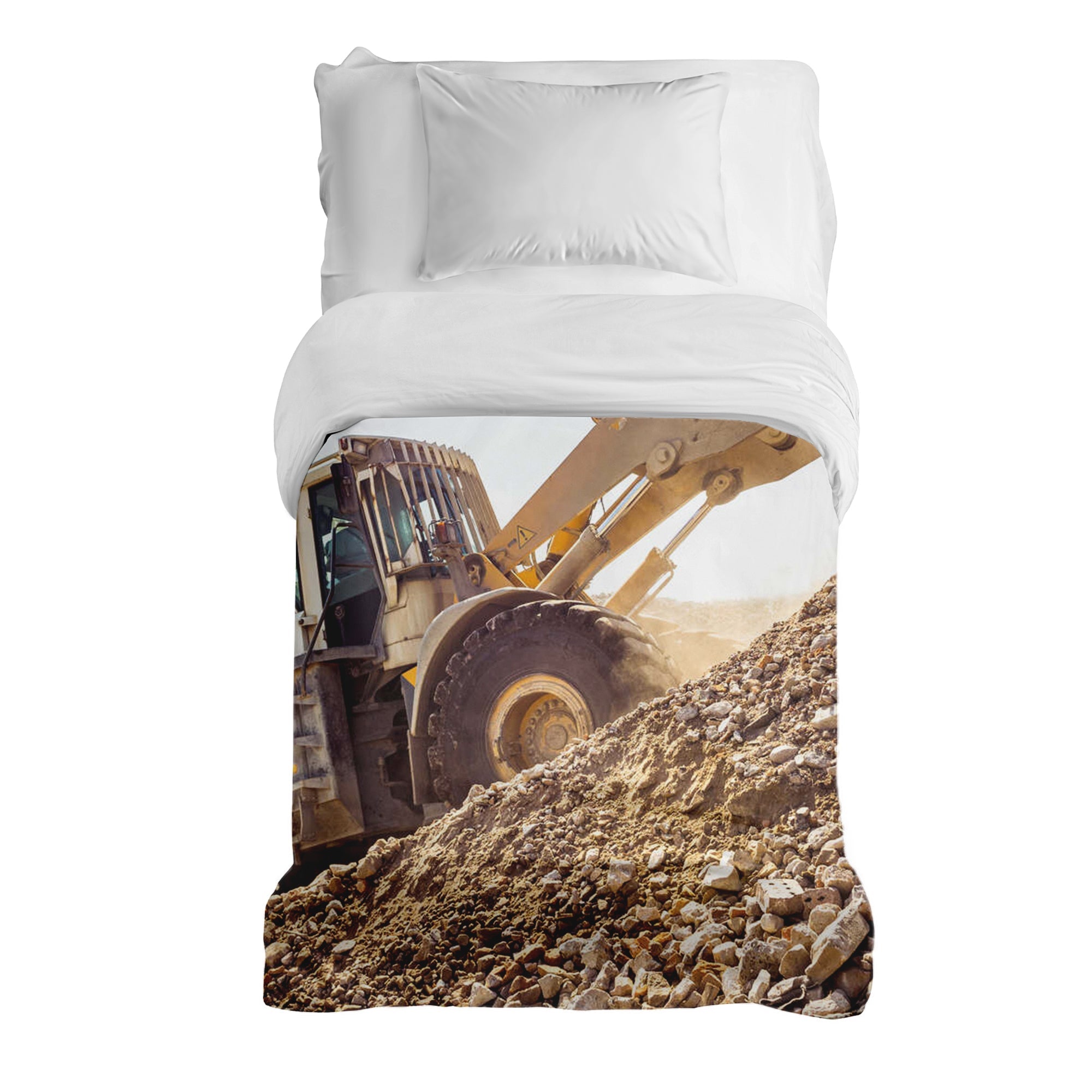 Manta terapéutica original - Funda de algodón Tractor en la montaña